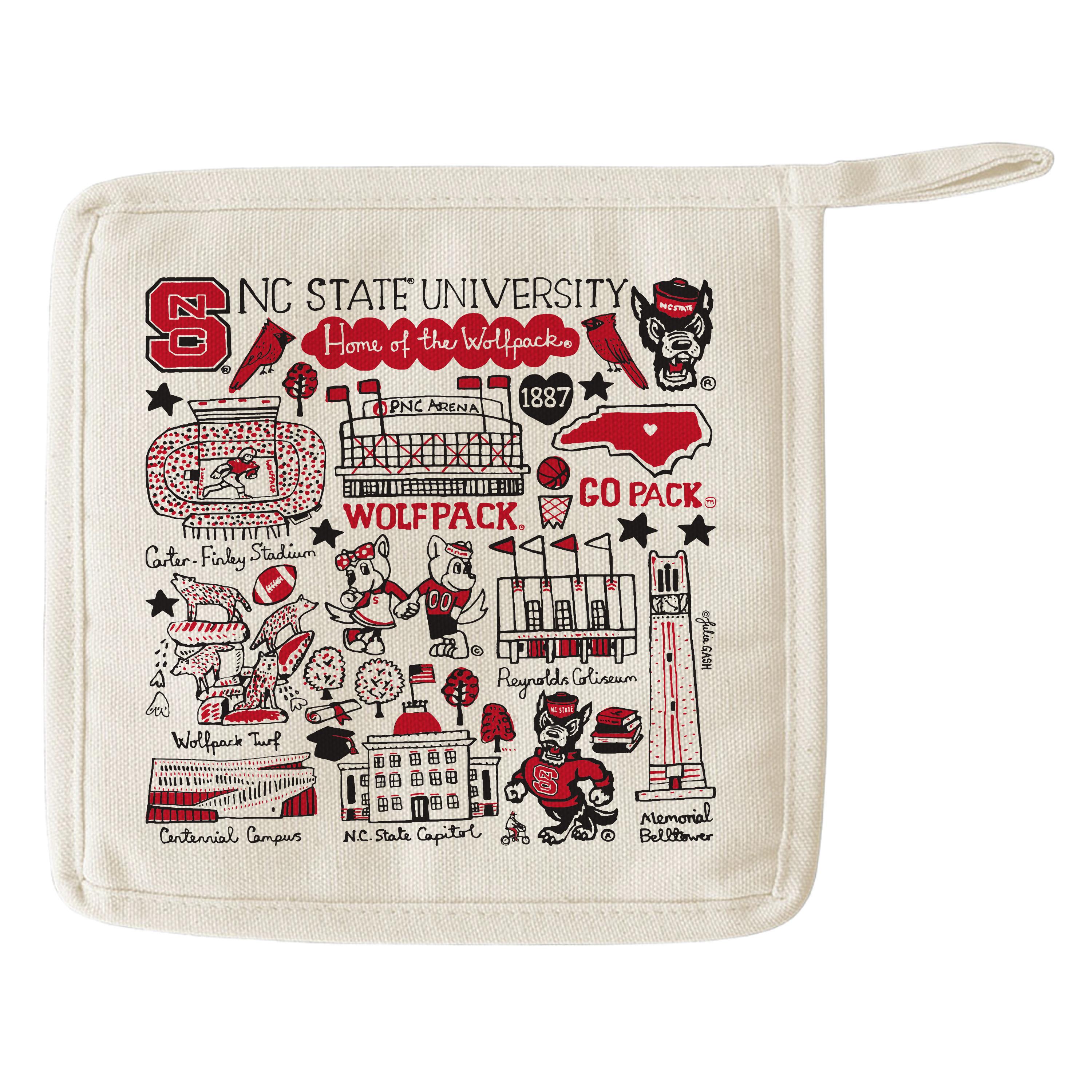 NC STATE wolfpack アシュトレイ　カレッジグッズ NC State Wolfpack Grey Arch T-Shirt – Red and White Shop